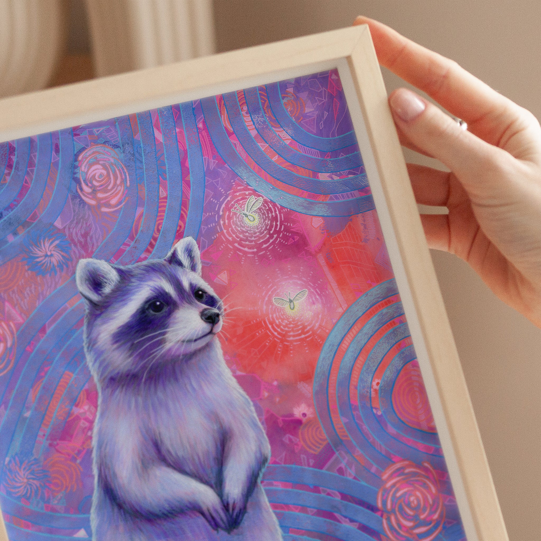 Curious Raccoon (Trash Animals) - Fine Art Print