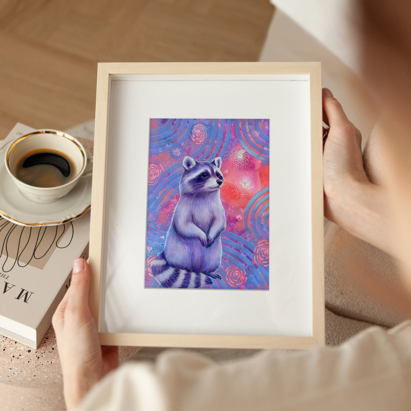 Curious Raccoon (Trash Animals) - Fine Art Print