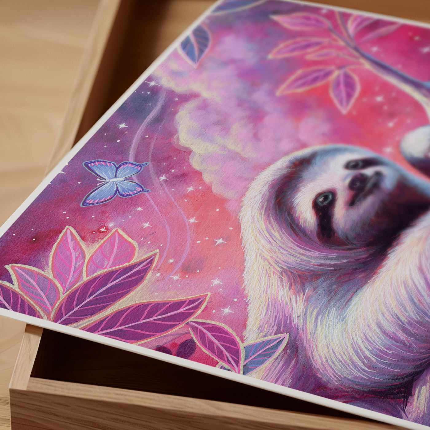 Stargazer Sloth  - Fine Art Print