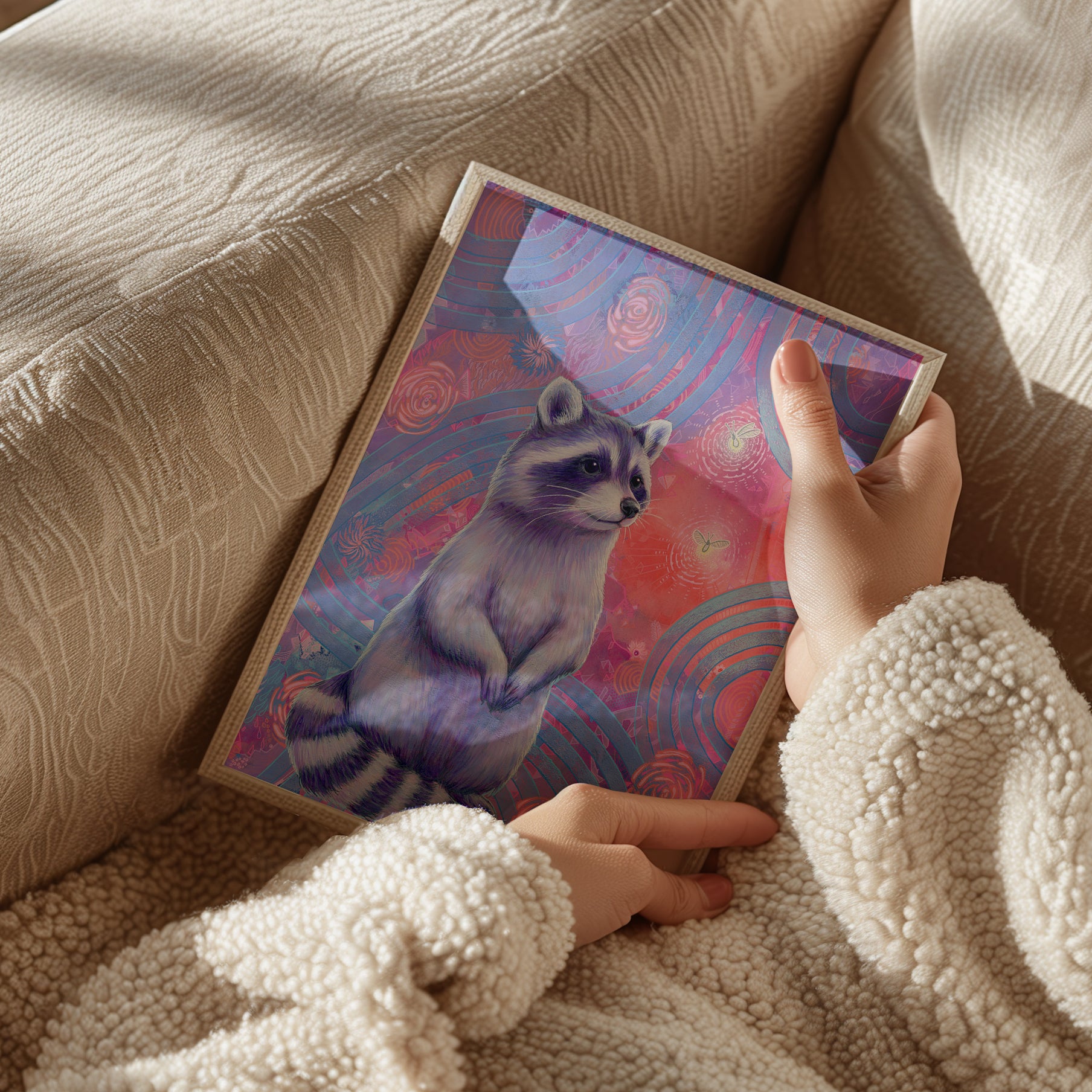 Curious Raccoon (Trash Animals) - Fine Art Print