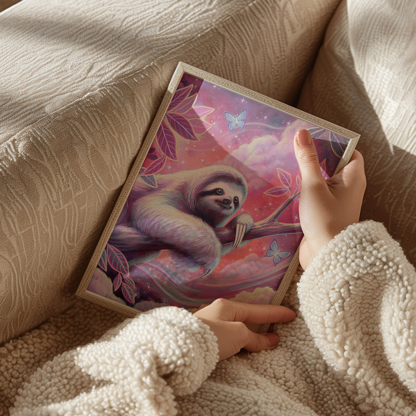 Stargazer Sloth  - Fine Art Print