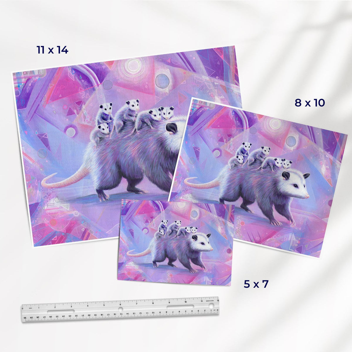 Mama Opossum (Trash Animals) - Fine Art Print