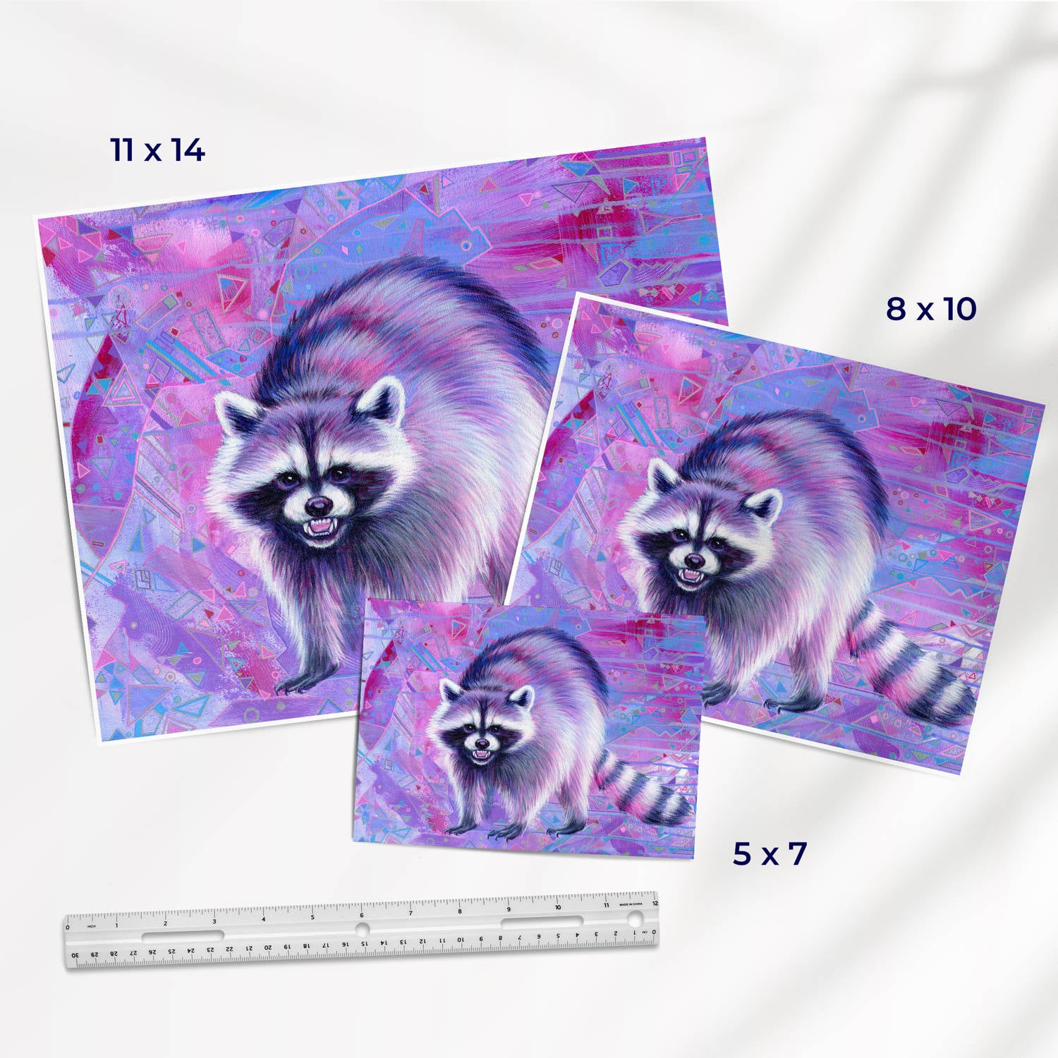 Raccoon Trash Animals Fine Art Print