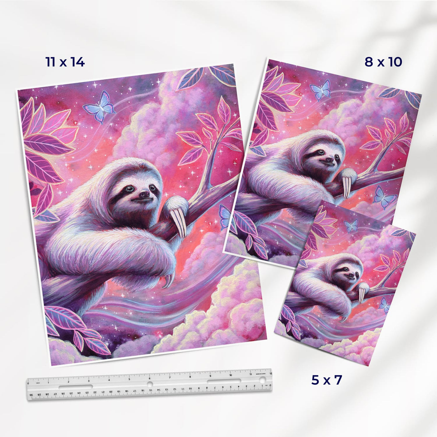 Stargazer Sloth  - Fine Art Print