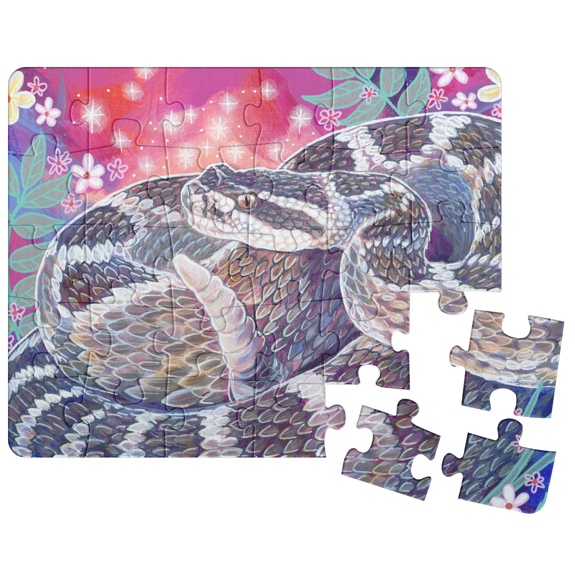 Rattlesnake Puzzle · Art by Amanda Lanford