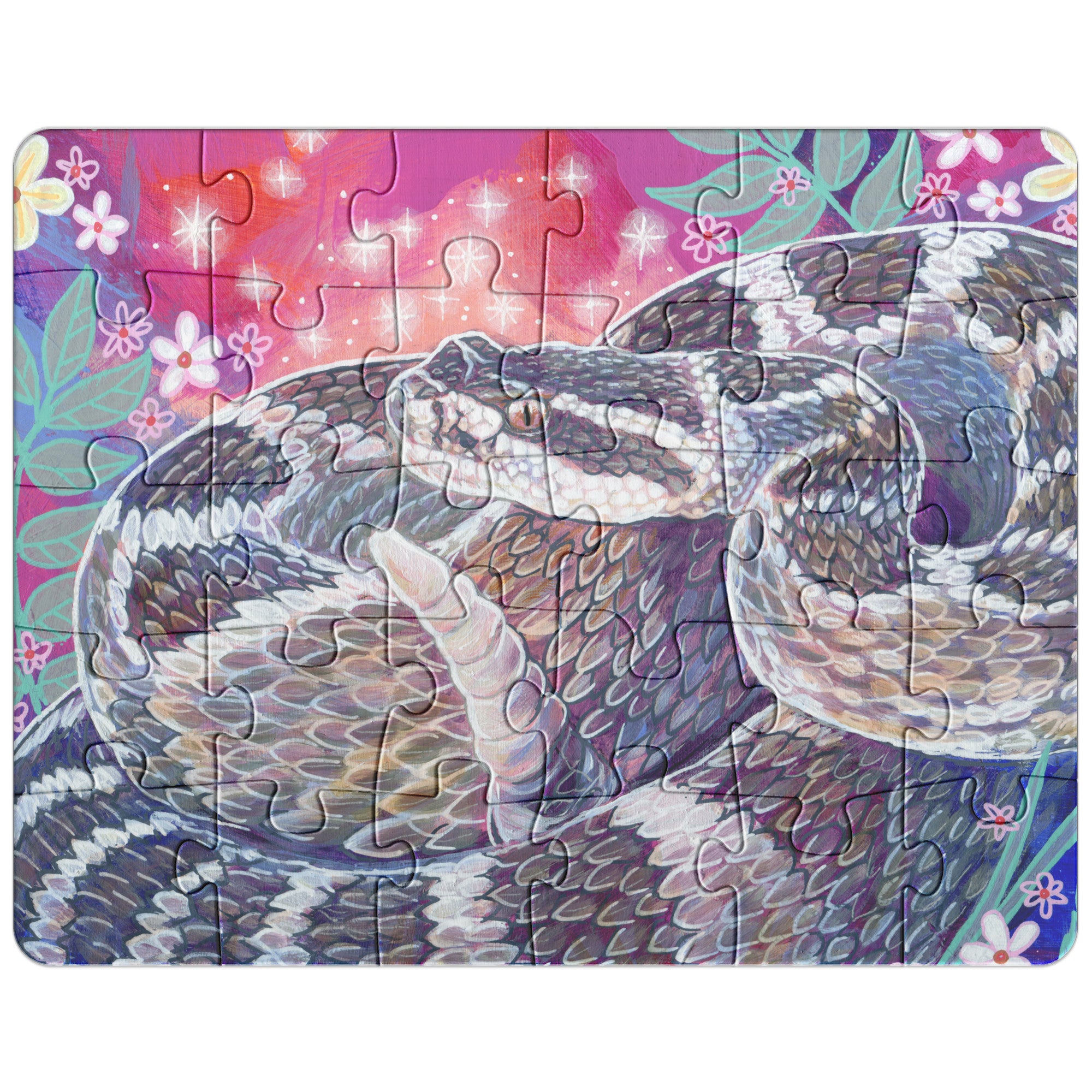 洋楽 Snake Wade Pletskinz/G-RAP/G-Funk Rattlesnake Puzzle · Art by Amanda Lanford