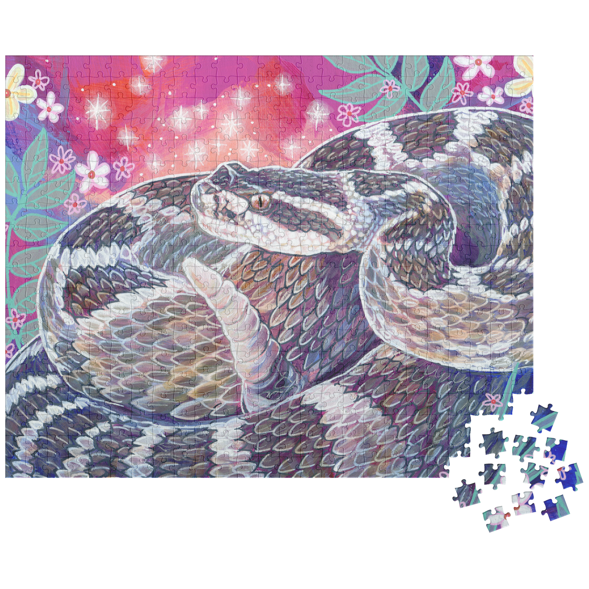 洋楽 Snake Wade Pletskinz/G-RAP/G-Funk Rattlesnake_Puzzle_500pc_H_Loo
