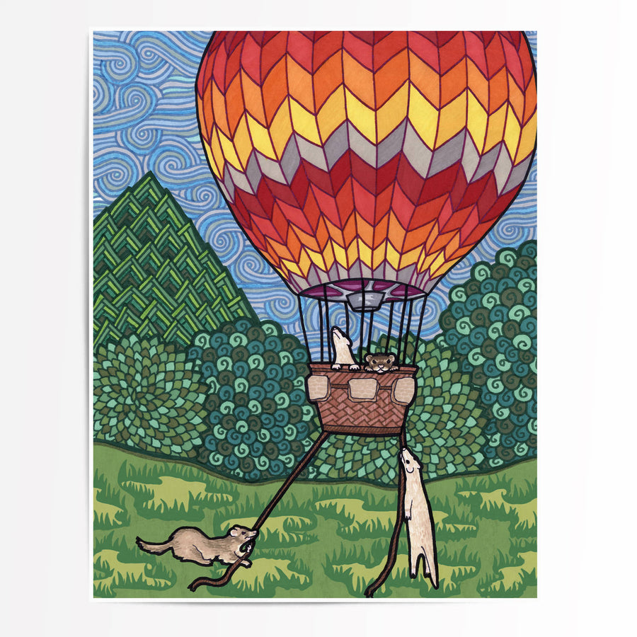 Ferret Flight - Fine Art Print