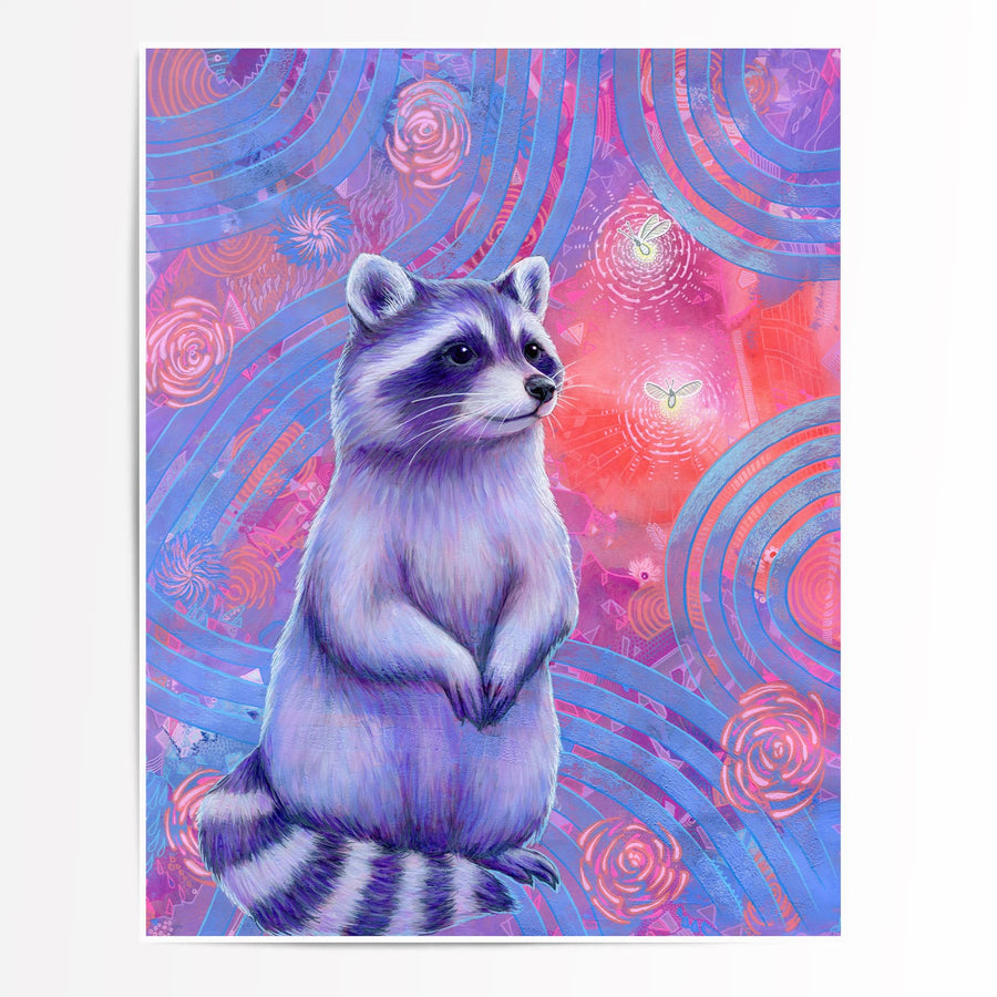 Curious Raccoon (Trash Animals) - Fine Art Print